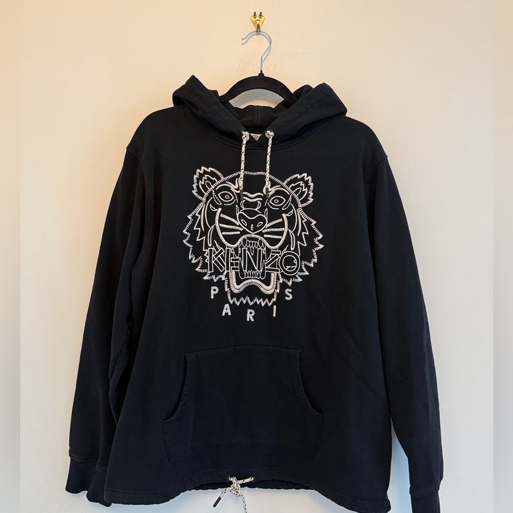Kenzo Paris Black Sweatshirt with Iconic Tiger Design
